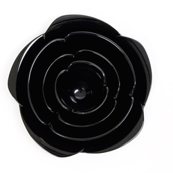 香川漆器 薔薇(黒) 湯のみ、お椀、丼、お皿４点セット 2枚目の画像