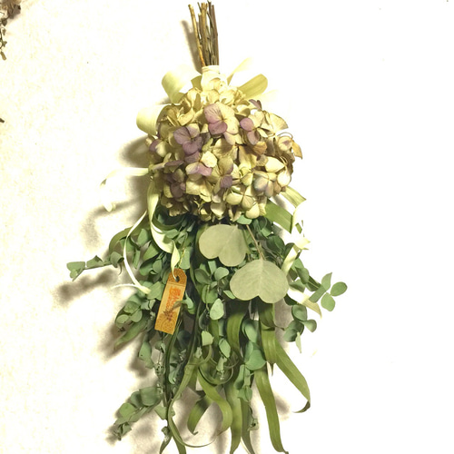 ミモザとユーカリのナチュラルスワッグ スワッグ green green 通販