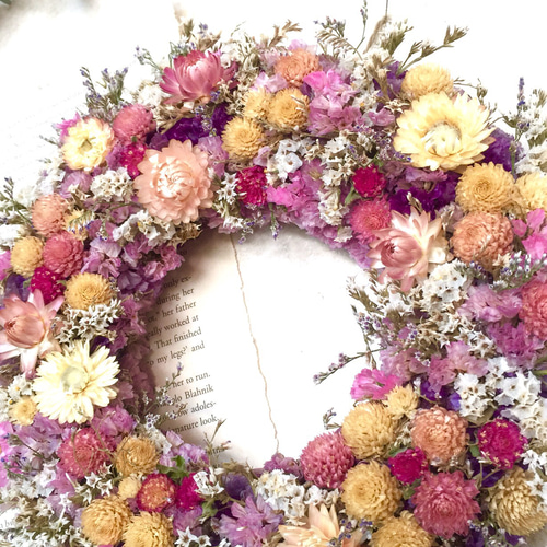 再販、受注制作】千日紅と貝殻草&タタリカとブルーファンタジア