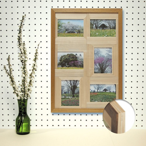 L判6面―木製マット付フォトフレーム(額縁) フォトフレーム・写真立て