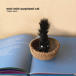 受注制作ミニミニビックリネコ　minimini surprised cat（make to order) 5枚目の画像