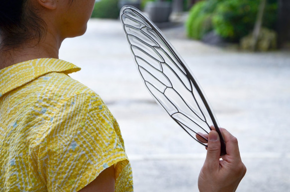 せみうちわ透明 cicada fan clear 2枚目の画像