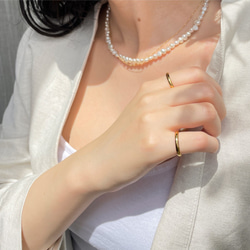 【淡水パール】pearl pomp necklace (set) 4枚目の画像