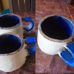 Blue C handlele 300ml mug cup L 第4張的照片