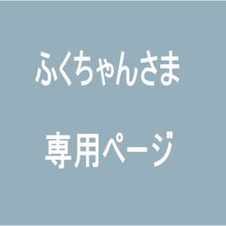 ふくちゃんさま専用ページ 1枚目の画像