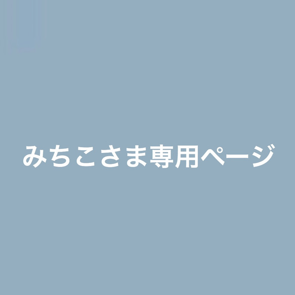 みちこさま専用ページ 1枚目の画像