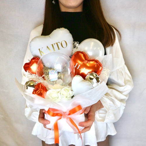推しバルーン アイドル 誕生日 ギフト フラワーブーケ 周年 本人不在の