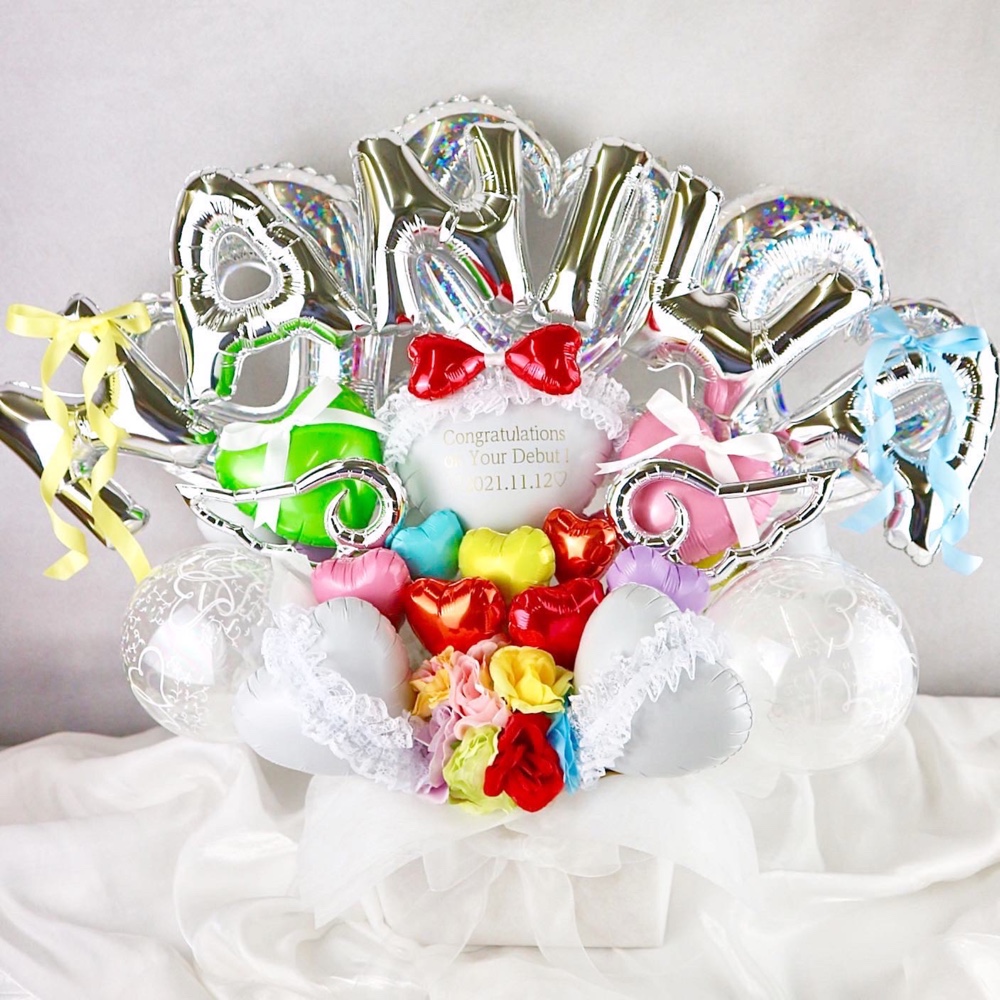 誕生日バルーン 本人不在の誕生日会 推しバルーン　フルオーダー　ミックスカラー希望の方、お好きに色味で製作致します