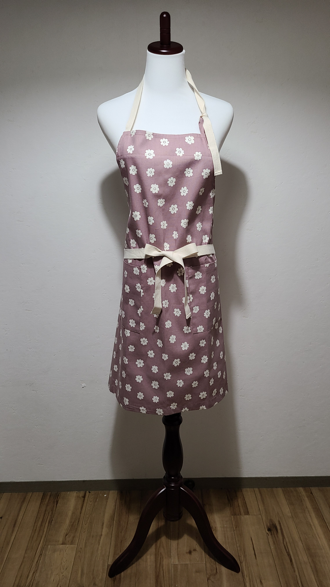 花柄エプロン
