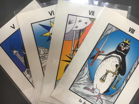 ポストカード　ペンギンタロット　大アルカナ22枚セット 1枚目の画像