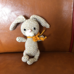ウサギさんの編みぐるみ 2枚目の画像