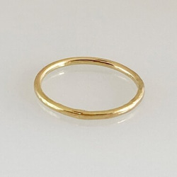 K24 ＋K18 Gold Ring　Set◇純金とK18リング重ねづけセット 10枚目の画像