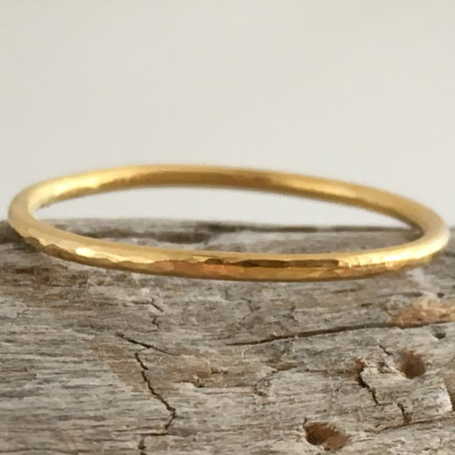 K22 Gold Ring◇22kゴールド指輪/リング（1ｍｍ幅） 指輪・リング Sae+