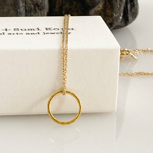 K24 Pure Gold Ring Pendant◇純金の輪ペンダントトップ ペンダント