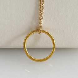 K24 Pure Gold Ring Pendant◇純金の輪ペンダントトップ 9枚目の画像