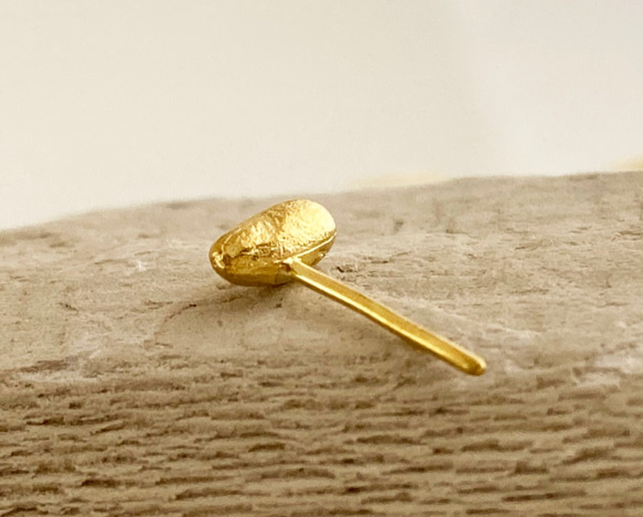 K24（K24純金柱） 純金 ◇ 米粒耳環 ◇ K24 米粒耳環（一耳用～） 第6張的照片
