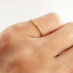 原型◆#6.5尺寸◆限1個◆K24純金戒指◇純金戒指/戒指3（1mm寬） 第5張的照片