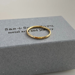 原型 ◆ 限量特價 ◆ K18 金鎚金戒指（2號尺寸） 第6張的照片