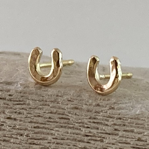 CRIMIE ピアス LETTER RIBBON HORSE SHOE SILVER PIERCE