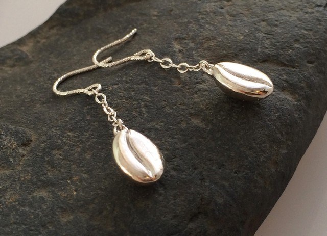 珈琲豆◆SV チェーンピアス