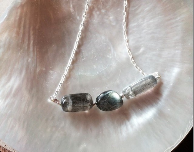 ラブラドライト◇ＳＶネックレス