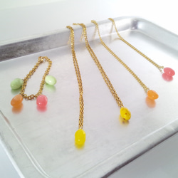 Jelly　Beans　Necklace　Yellow 2枚目の画像