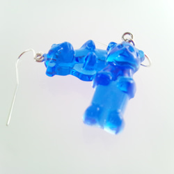 美國熊軟糖 -  SV耳環藍 第3張的照片