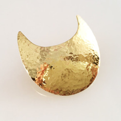 Cat Face ☆Brass W-Pins Brooch☆ 2枚目の画像