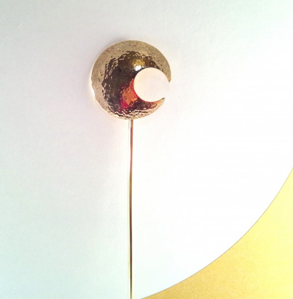 Engetsu 環鍛造黃銅髮夾 [Kanzashi] 第4張的照片