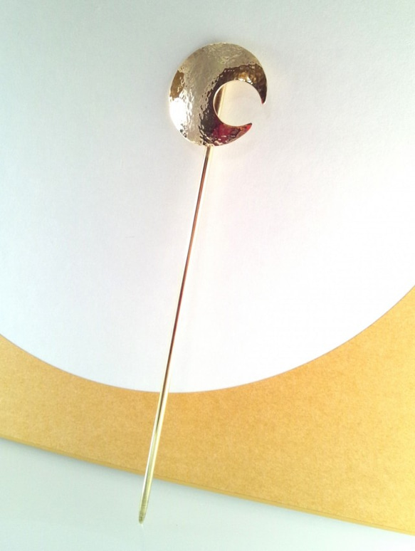 Engetsu 環鍛造黃銅髮夾 [Kanzashi] 第5張的照片