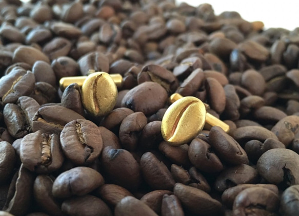 咖啡豆◇黃銅袖口 第1張的照片