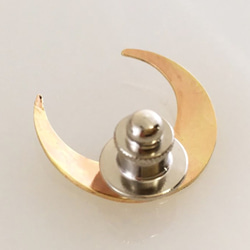 阿拉伯月亮 ◆ 黃銅鍛造別針胸針 第4張的照片