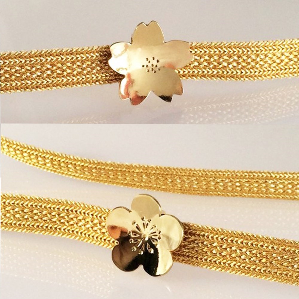 Creema限定新春福袋◇桜・梅真鍮帯留めセット