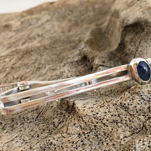 激安‼️ハイクオリティ ブルーサファイアタイピン✨ 人気配色☆ハイ