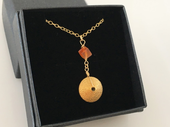 カーネリアン◇太陽の宝石◇ｋ14GF Pendant 4枚目の画像