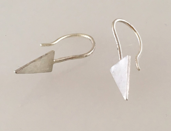 三角形◇triangle◇Silver ピアス 5枚目の画像