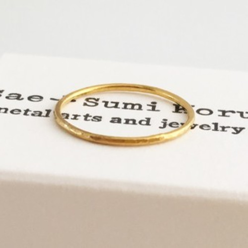 K24 Pure Gold Ring◇純金の指輪/リング（0.9mm幅） 指輪・リング