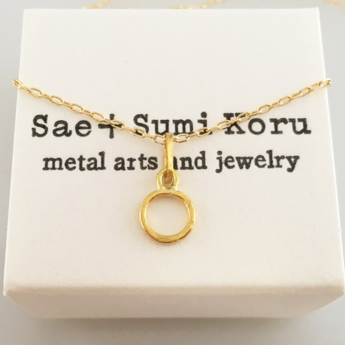 K24 Pure Gold Ring Pendant ◇純金の輪 ペンダントトップ