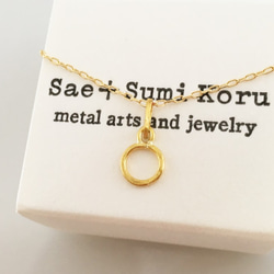 K24 Pure Gold Ring Pendant ◇純金の輪 ペンダントトップ 8枚目の画像