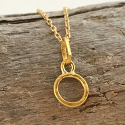 K24 Pure Gold Ring Pendant ◇純金の輪 ペンダントトップ 9枚目の画像