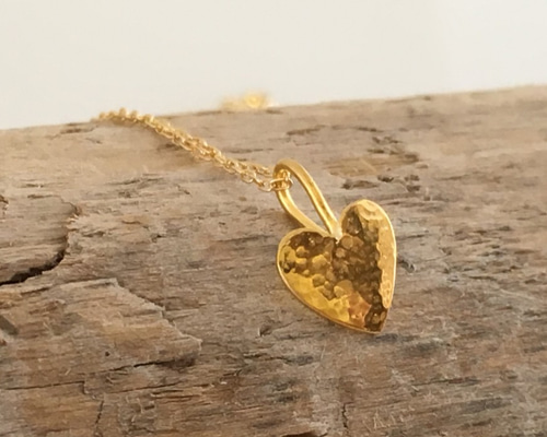 K24 Pure Gold Heart◇ハートの純金ペンダントトップ ピアス（フック ...