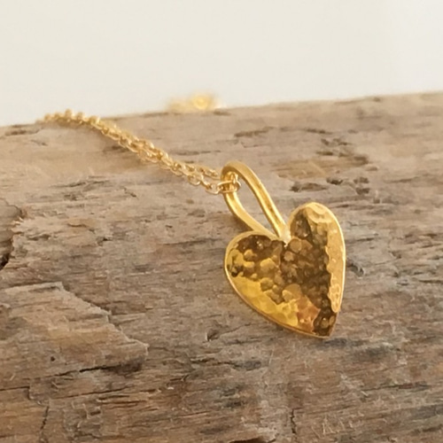 K24 Pure Gold Heart◇ハートの純金ペンダントトップ ピアス（フック ...