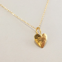 K24 Pure Gold Heart◇ハートの純金ペンダントトップ 4枚目の画像