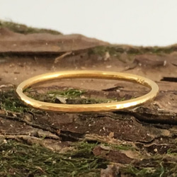 K24 Pure Gold Ring◇純金の指輪/リング3（1ｍｍ幅） 4枚目の画像