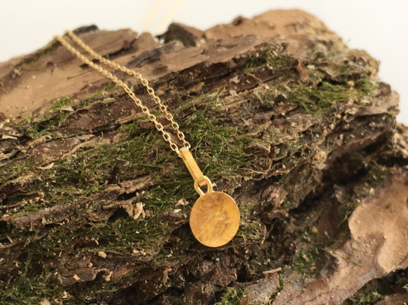 純金の満月◇ペンダントトップ◇K24 Pure Gold Full Moon Pendant Top 4枚目の画像