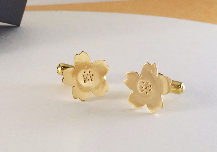 桜◇真鍮 カフス