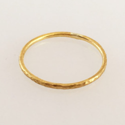 1號尺寸有限◇1號原型的特價◇K24純金戒指◇純金戒指/戒指（0.9毫米寬）1號 第2張的照片
