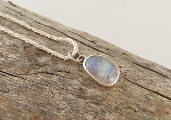 Rose Cut Labradorite◇ローズカット・ ラブラドライト ◇シルバーペンダント 10枚目の画像