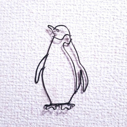 ワイヤーアート　ペンギン　インテリア　ワイヤークラフト　壁　飾り　ウォールアート 2枚目の画像