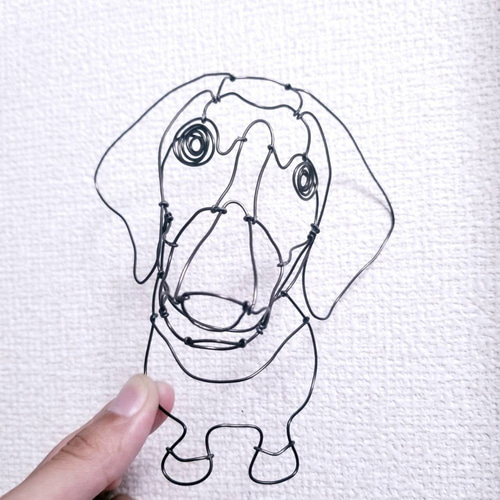 Amazon.co.jp: ワイヤークラフト アート ダックスフンド 犬
